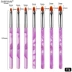 Fabiyan Nail Set Brush Tool Acrylic 6 Bộ Crystal Pen Painted Phototherapy Pen Nail Makeup - Công cụ Nail Công cụ Nail
