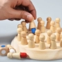 Trẻ em của bộ nhớ lực lượng quan sát tập trung đào tạo bộ nhớ cờ vua cha-con bảng tương tác trò chơi đồ chơi giáo dục đồ chơi bằng gỗ cho trẻ dưới 1 tuổi