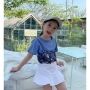 Bé gái 2019 áo thun ngắn tay bé gái thủy triều mới quần áo trẻ em hè hè quần áo trẻ em lớn quần áo kiểu nước ngoài Hàn Quốc - Áo thun áo thun bé gái 1 tuổi