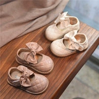 Детская нескользящая дышащая обувь для принцессы для раннего возраста для кожаной обуви, коллекция 2021, мягкая подошва, 0-3 лет