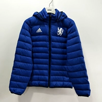 Ưu đãi đặc biệt adidas nam màu xám vịt xuống thể thao xuống áo khoác siêu nhẹ áo khoác màu xanh quân đội Chelsea AH5615 —