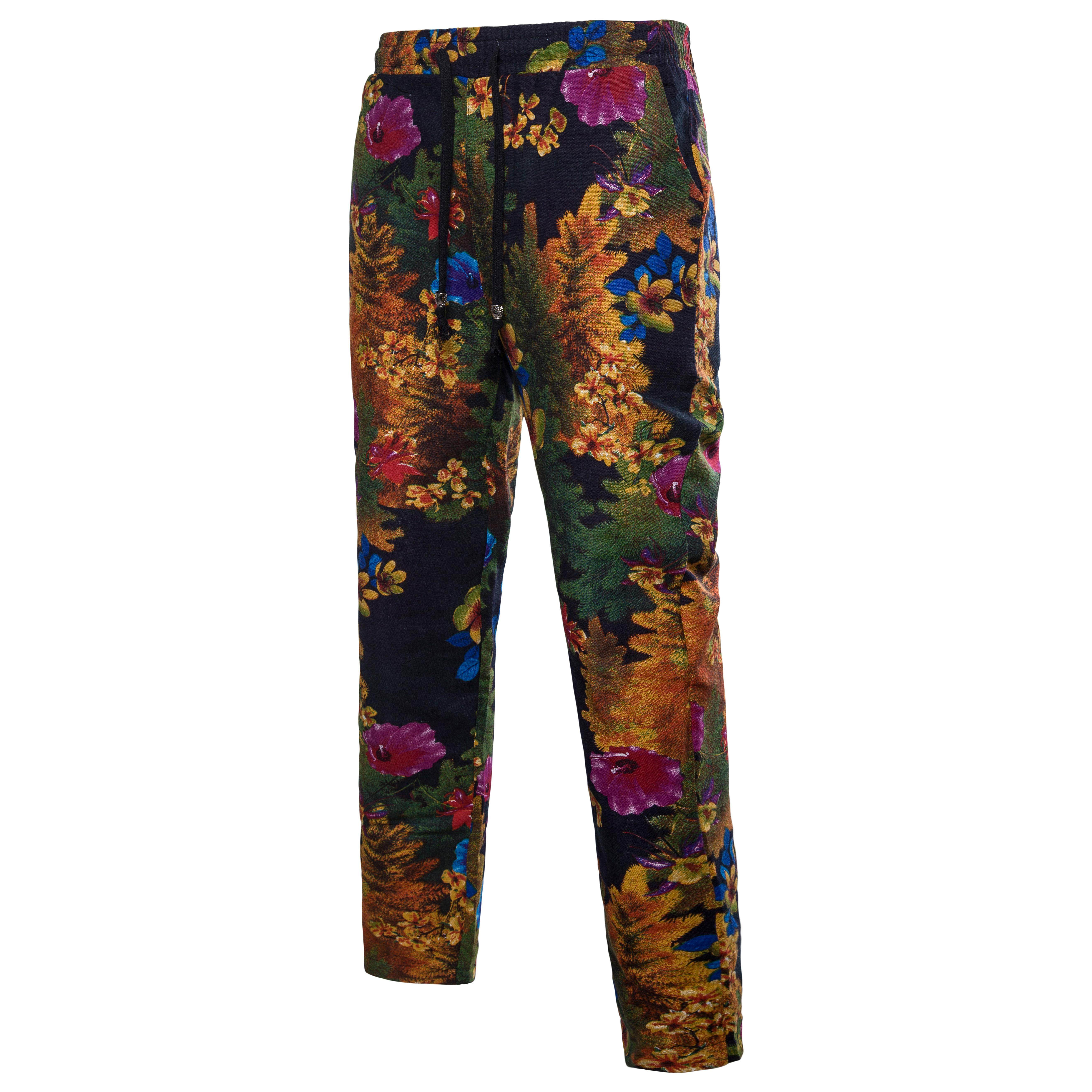 2018外贸新款男士时尚休闲裤大码情侣长裤花裤子1302 k29