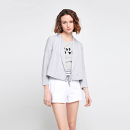 Vero Moda mới nhỏ ve áo đôi ngực phù hợp với ngắn | 317208533 quần áo nữ