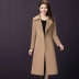 Ưu đãi đặc biệt cho mùa thu và mùa đông phong cách mới Áo khoác len cashmere của phụ nữ trung niên Hàn Quốc trong phần dài trên áo len đầu gối - Trung bình và dài Coat Trung bình và dài Coat
