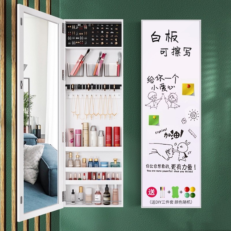 Bức tường đơn giản và hiện đại -Gương đầy đủ -Gương nhà phòng khách Phòng khách Phòng thử phòng treo cửa thay đồ trang sức Tủ trang điểm trang điểm tủ gương đựng đồ trang sức tủ gương đựng đồ trang sức