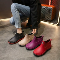 Модная обувь, флисовые удерживающие тепло сапоги на четыре сезона, рабочая нескользящая водонепроницаемая кухня, в корейском стиле, свободный крой