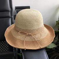 Высококачественная игла для крючка ручной работы, тягающая трава Большие карницы, цветные соломенные шляпы, женские летние солнцезащитные кремы для рыбака шляпы шляпы Солнца Шляпы