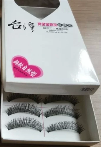 Тайваньская чистая ручная ручная ручная работа 217 зашифрованная модель натуральная обнаженная ресницах хлопчатобумажная нить стебель