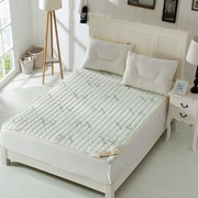 Bộ nhớ đệm mùa hè cotton 1,5m giường nhíp giường nhíp đôi là nệm chống trượt mỏng 1,8m bọt biển - Nệm