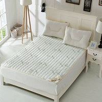 Bộ nhớ đệm mùa hè cotton 1,5m giường nhíp giường nhíp đôi là nệm chống trượt mỏng 1,8m bọt biển - Nệm giá nệm