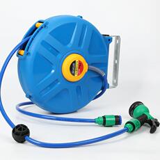 Автомобиль мыть шланг катушки 常压水鼓自动伸缩卷管器双层夹纱管汽车美容汽保工具浇花洗车