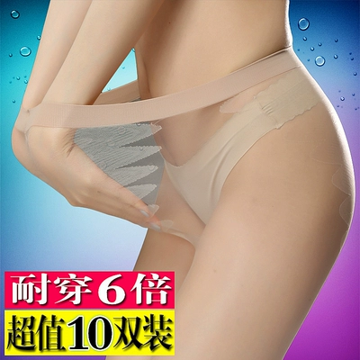 丝袜女薄款防勾丝超薄隐形性感10双批发夏季黑肉色连体打底连裤袜-淘宝网