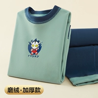 Зеленый и зеленый контрастный рукав с таблетками (утолщен)