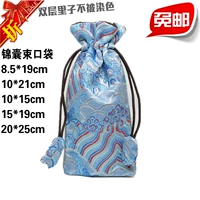 Длинный тканевый мешок, сумка для хранения, мобильный телефон, расческа, сумка для ювелирных украшений из грецкого ореха, китайский стиль, с вышивкой