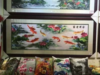Каждый год есть гостиная фон стена пион цветок декоративная картина Suzhou Вышивая вышитая подарочная бутика по подарочному бутику