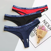 Thong lady cotton thấp eo tam giác đồ lót cotton gợi cảm thoải mái liền mạch vô hình nóng T quần