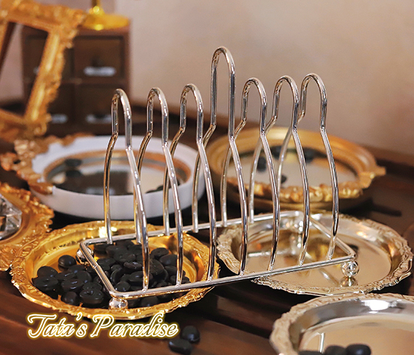 Silver Shelf1 / 3 points uncle BJD.SD Baby House Photo Props Mini simulation parts Retro Hand shake Coffee machine Coffee pot