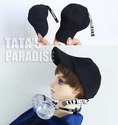 taobao agent 1/64 points, 3 points, Uncle BJD.MDD baby clothes accessories, three -dimensional hat, brim tail letter printing hat [baseball cap]