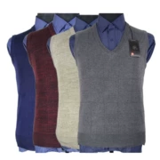Áo len nam trung niên đan áo vest gà hình trái tim áo len cổ chữ V áo len mùa xuân và áo thun mùa thu