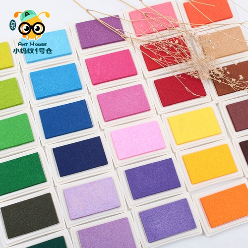 Креативные канцтовары, печать, черная кофейная чернильная подушечка, в корейском стиле, 40 цветов