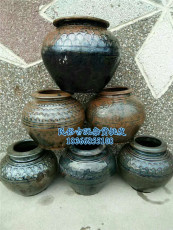 Чашка 民俗老物件老坛子老鱼鳞坛子水培花盆插花花瓶怀旧摆件老腌菜坛子