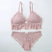 6IXTY8IGHT quầy thời trang đích thực ren tam giác cốc không có vòng thép siêu mỏng cup bra set BR05281