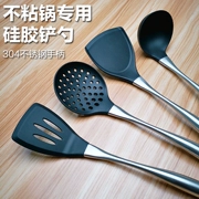 Thìa silicone chống dính chảo với xẻng xào xào muỗng thìa muỗng nhà bếp đặt bếp - Phòng bếp