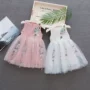Váy bé gái mùa thu váy bé hoa vest váy cổ tích lưới công chúa váy mùa hè - Váy đồ len cho bé