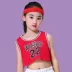 Ngày Tết trẻ em bóng rổ cho bé biểu diễn trang phục cổ vũ mẫu giáo học sinh tiểu học thể thao biểu diễn cổ vũ quần áo trẻ em nam Đồng phục trường học / tùy chỉnh thực hiện