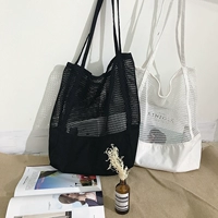 Летний шоппер, пляжная сумка на одно плечо, в корейском стиле