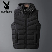 Playboy cotton vest nam mùa thu đông mới phiên bản Hàn Quốc của xu hướng tự canh dày áo vest dày vest ấm áp