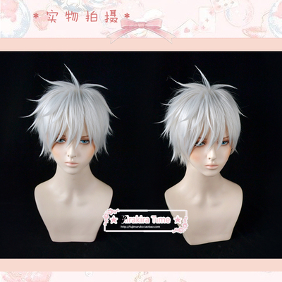 taobao agent [Kira Time] Time agent Lu Guangyin white cosplay wig short hair juvenile