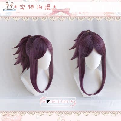 taobao agent [Kr] Cosplay wig K/DA League of Legends KDA women's group lol Akali bangs ponytail integration