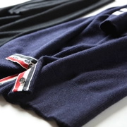 [Chống mùa] bốn thanh 30% cashmere 70% len ngắn tay của nam giới len cashmere áo len SMD145