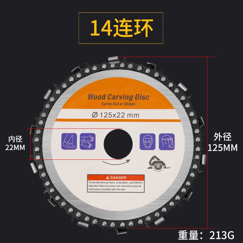 may mai Chuỗi máy mài góc Tấm Tấm Gỗ đồ gỗ 100 Cắt Chip Saw dây xích chuỗi cưa máy mài góc máy mài lưỡi cưa tự động Máy mài