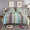 Bông điều hòa mùa hè mát mẻ mùa hè bằng ga trải giường đôi chăn bông kiểu Mỹ giặt chăn bông ba mảnh - Trải giường ga nệm