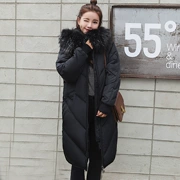 Áo khoác mùa đông phụ nữ phần dài Hàn Quốc phiên bản của chống mùa giải phóng mặt bằng lỏng lẻo bf sinh viên hoang dã bông quần áo phụ nữ bông áo khoác áo khoác dày