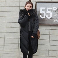 Áo khoác mùa đông phụ nữ phần dài Hàn Quốc phiên bản của chống mùa giải phóng mặt bằng lỏng lẻo bf sinh viên hoang dã bông quần áo phụ nữ bông áo khoác áo khoác dày áo phao nữ trung niên đẹp
