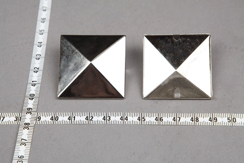 Серебряная пирамида, аксессуар для сумки, 3.5см, «сделай сам»