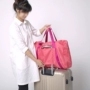 [Đặc biệt hàng ngày] hai lớp kéo que gấp túi du lịch công suất lớn hành lý túi lên máy bay kiểm tra túi kéo du lịch