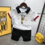 Áo thun bé trai ngắn tay phù hợp với mùa hè 2019 quần áo trẻ em mới trẻ em cotton nước ngoài ngắn tay hai mảnh phiên bản Hàn Quốc - Phù hợp với trẻ em đồ bé trai