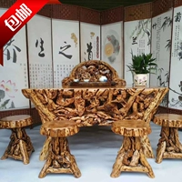 Столковый корень с твердым древесином для резьба журнальный столик натуральный чайный стол в целом кунг -фу, кофейный столик, ладан, сад Камфора дерево повседневное столик, практичный стол домохозяйство