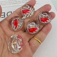 Прозрачная серебряная сторона красный лебедь