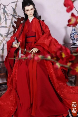 taobao agent BJD1/3 Uncle costume baby clothes, clothes, mountains and rivers, the same baby clothing, red clothes, the master