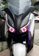 Áp dụng cho những người yêu thích Đường cong ánh nắng mặt trời Thunder King Motorcycle Refit Lens Angel Eyes Xenon Đèn pha xe máy - Đèn HID xe máy