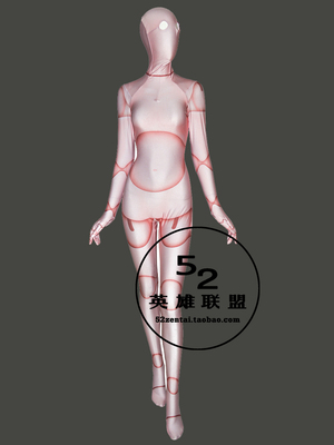 taobao agent Polycinating version of the joint skin cosplay tight clothes connecting zentai clothing customized free shipping