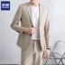 Luo Meng nhỏ giản dị phù hợp với bộ đồ áo khoác nam mỏng phong cách Hàn Quốc đơn mảnh cao cấp ánh sáng sang trọng đám cưới của chú rể shop đồ nam Cực lớn