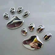 Dấu chân gấu Dán xe dán PVC Âm thanh nổi 3D chó mèo mèo vuốt vuốt Logo ô tô Xe hơi trang sức ngoại thất - Truy cập ô tô bên ngoài