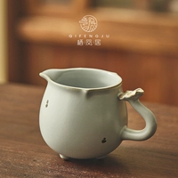 Ци -фенджу Руяо Ярмарка Кубка Тень Зеленый керамический чайный дивизион Большой фарфор кунг -фу чайное оборудование можно сохранить