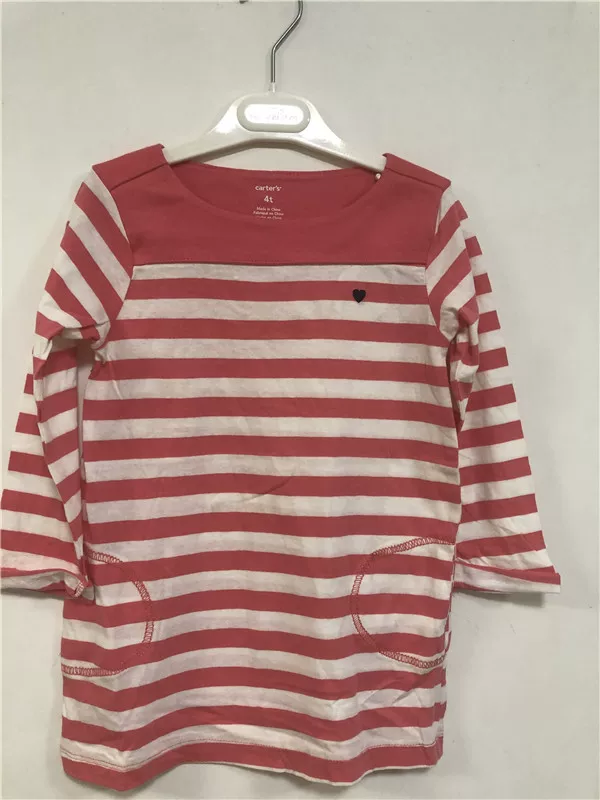 Autumn cotton long-sleeve girl's, 2-5 years, USA, children's clothing, A-line